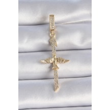 Pirinç Gold Renk Zirkon Taş Detaylı Elif Model Anka Kuşu Figür Ajda Charm - Tj-bc1013 Diğer