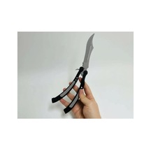 Cs2 Kelebek/butterfly Bıçak Plastik Gri Oyuncak 3d Keskin Değil