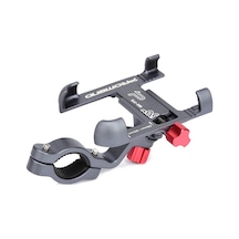 Reedark Promend 360 Dönebilir Alüminyum Bisiklet Telefon Tutucu - Motosiklet Ve Elektrikli Scooter İçin Koyu Gri