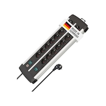 Brennenstuhl Premium-alu-line, Güç Şeridi 16 Soketli-2 Anahtarlı-3 Metre Priz