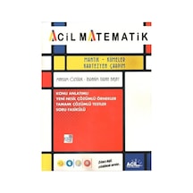 TYT Mantık Kümeler Kartezyen Çarpım -  Acil Yayınları