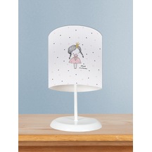 Mekta Home Bebek Ve Çocuk Odası Örgülü Saçlı Prenses Kız Desenli Abajur