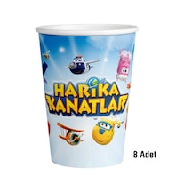 Harika Kanatlar Karton Bardak 8'li8 Oz