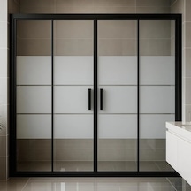 Durul Duşakabin Ön Cephe Siyah Box 5mm H:190 Siyah