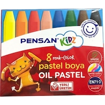 Kidz Pastel Boya 8 Renk Yeni Ürün Standart