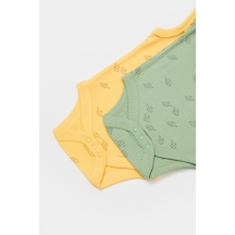 BabyCosy Organik Modal Fil Baskılı 2 Li Askılı Badi 001