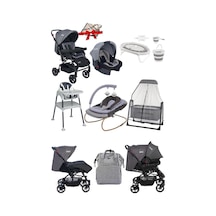 Tommy Baby 12 Parça Çeyiz Seti Bebek Arabası - Puset - Beşik - Ana Kucağı - Mama Sandalyesi - Küvet Takımı - Bebek Bakım Çantası