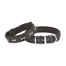 Doggie Konfor Dokuma Kemikli  Boyun Tasması 3X47-55Cm Siyah