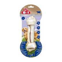 8in1 Delights L Biftekli Tekli Burgu Köpek Çiğneme Kemik