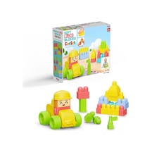 04128 Yumuşak Bloki Blokları Araba Set 24 Parça