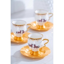 Acar Jasmine 6 Kişilik Kahve Fincanı Takımı - 90 Ml Beyaz