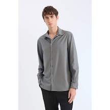 DeFacto Regular Fit Polo Yaka Uzun Kollu Gömlek E3242AX25SPKH496