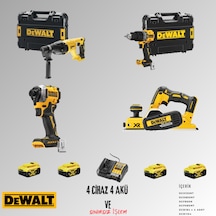 Dewalt DCH133NT + DCD805NT + DCF850N + DCP580NT 4 Adet 5 Amper Akü + Şarj Aleti Set