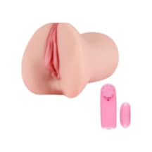 Hızlı Express Büyük Boy Titreşimli 16 CM Gerçekçi Ten Dokusunda Realistik Suni Vajina Mastürbatör