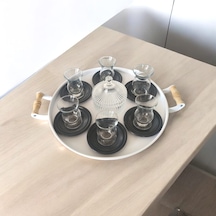Çay Tabağı-bardak Altlığı-metal Antrasit Çay Tabağı-paslanmaz K Antrasit
