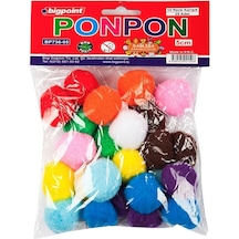 10 Farklı Renkte Bigpoint Marka Ponpon 5 Cm 25'Li Poşet