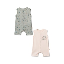 Babycosy Organic Wear Bebek Şort Kollu Tulum,Organik Pamuk, Bebek Ve Yenidoğan Serisi - Csy8211 Cream