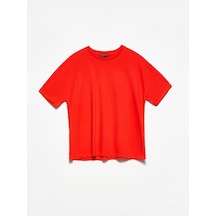Dilvin Basic T-Shirt-Kırmızı