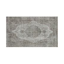 El Dokuması Vintage Yün-pamuk Gri Halı 35171 171 X 288 Cm
