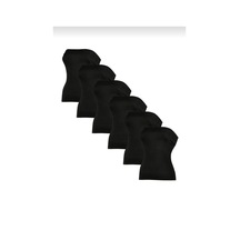 Yıldız 2181 Kadın Likralı Straplez Atlet 6 Adet Siyah