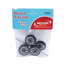 Misyon Plastik Maket Tekerlek Seti 4lü - 2 Paket