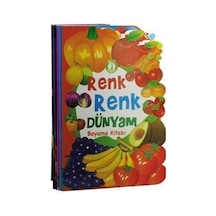 Renk Renk Dünyam Boyama Kitabı Seti-Şekilli Kesim-5 Kitap Takım- Ema Çocuk