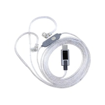 Kz M2 Usb Type-c Dsp/dac Çift Mikrofonlu Gümüş Kaplama Yükseltme Kablosu
