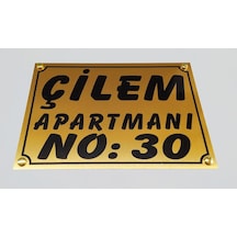 Apartman Site Tabelası 25X35 Cm Bina, Apartman, Işyeri Kapı Isim