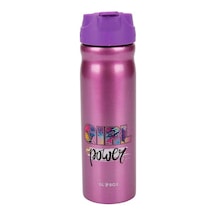 Globox 1140 Baskılı Çelik Matara 500 Ml – Gırl Power - Mor
