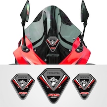 Pulsar RS Üçlü Siyah Kırmızı 3D sticker rs
