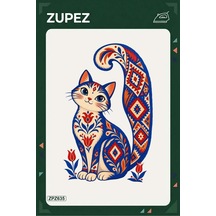 Zpz635 Kilim Kuyruklu Kedi Ütüyle Uygulanabilir Transfer Baskı - 911529607