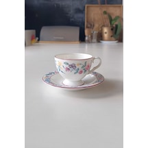 Bone China England Marguerite Desenli Çay Fincanı 2 Parça