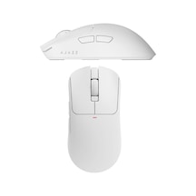 Ajazz Kablosuz Oyuncu Mouse 2.4ghz Bluetooth Kablolu 3 Modlu Bağlantı Aı Sesli Asistan Nearlink 500mah 61g Hafif 400-3200 Dpı Type-c Aj200 Nl Aı Mc - Beyaz