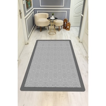 Modern Desenli Dijital Baskı Kaymaz Taban Halı H0205 Renkli
