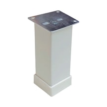 Mobilya Ayağı Kare Beyaz 12cm - 4 Adet