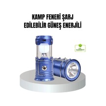 Güneş Enerjili Kamp Lambası Şarjlı Taşınabilir Kompakt Açık Hava Işığı Çok Renkli 14619753