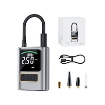 Novahub Lastik Şişirme Taşınabilir Hava Kompresörü 4000mah Hava Pompası Araba Lastikleri İçin Led Işık Ve Dijital Basınç