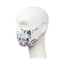 Blackspade 90023 Sevgi Baskı Yıkanabilir Kumaş Çocuk Maskesi 7 - 12 Yaş