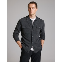 Pierre Cardin Antrasit Regular Fit Triko Hırka 50330129-vr006