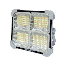 Cata Ct-4698 Miami 200w Solar Projektör Güneş Enerjili Şarjlı Led Işık 3 Renk Modu 6400k-4000k-3200k Dimmerli Dış Mekan Aydınlatma