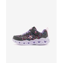 Skechers Heart Lıghts Büyük Kız Çocuk Siyah Işıklı Spor Ayakkabı 303257l Bkmt Siyah