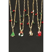 2025 - 409 - Yılb Kristal Zincir - Myceshop - Kolye Sarı