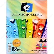 Alex Schoeller Renkli Fotokopi Kağıdı 10 Renk 100 'Lü Paket
