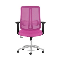 Tr Spark Ofis Sandalyesi Ergonomik Sırt Destekli Çalışma Koltuğu Başlıksız File Sırt Pembe Diğer