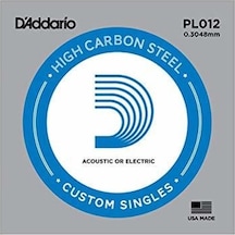 Pl012 Elektro Ve Akustik Tek Tel Plain Steel 012
