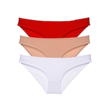 Royaleks 3 adet Süper Eko Set Likralı Kadın Slip Külot 541 RYL-EKO3016 Çok Renkli