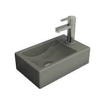 Bocchi Milano Dar Sağ Lavabo 37 CM Mat Gri 1419-006-0126