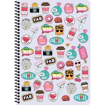 Keskin Color A4 Kareli Defter Sweet Fun - Lila