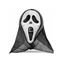 Kapşonlu - 211 - Çığlık Maskesi Scream Maskesi - Hayalet Maskesi - Kmrsfres - 33x21 Cm