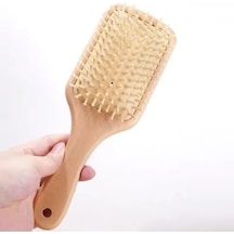 Bambu Uçlu Ahşap Saç Fırçası Doğal Ve Antistatik Tarak